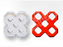 5孔型彩砖塑料模具